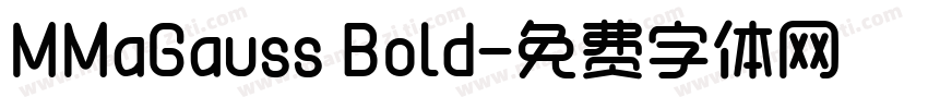 MMaGauss Bold字体转换